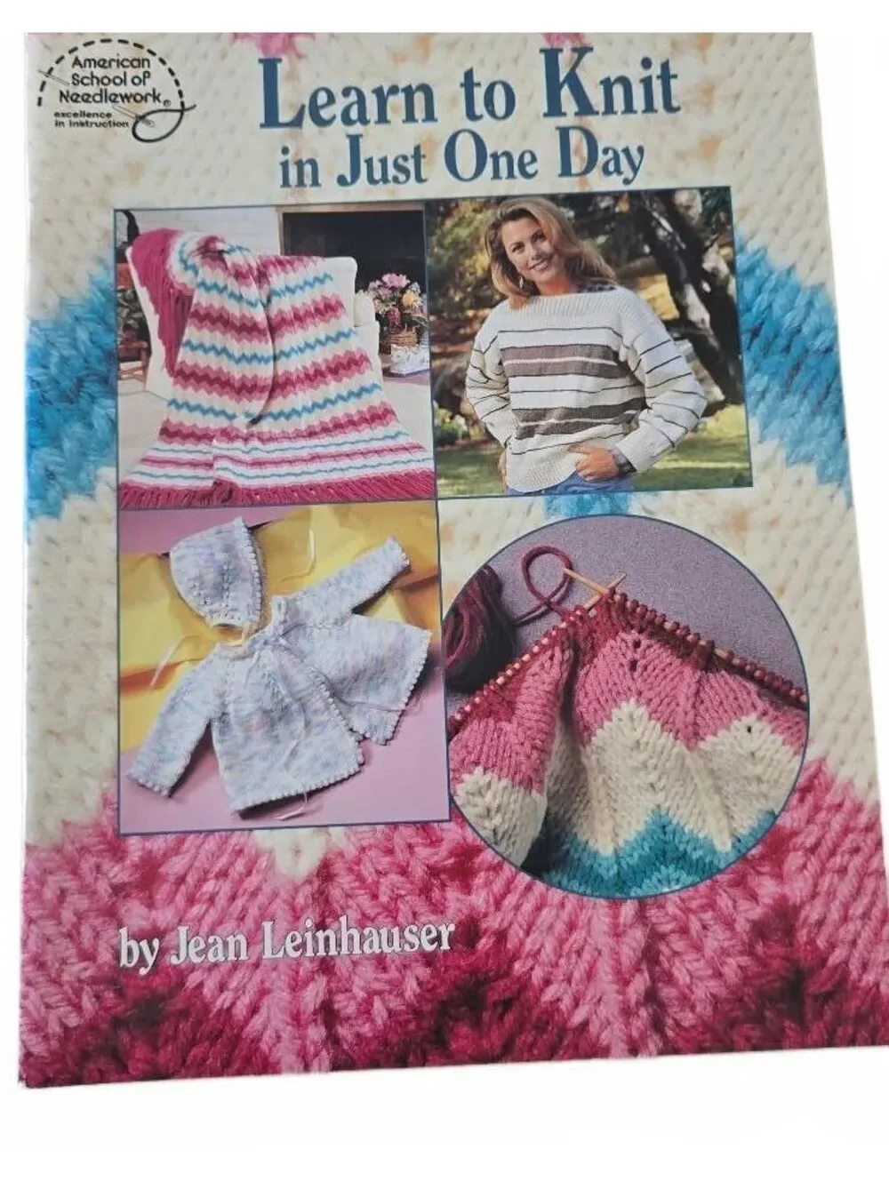 Learn to Knit in Just One Day by Jean Leinhauser - Knitting Instruction Book